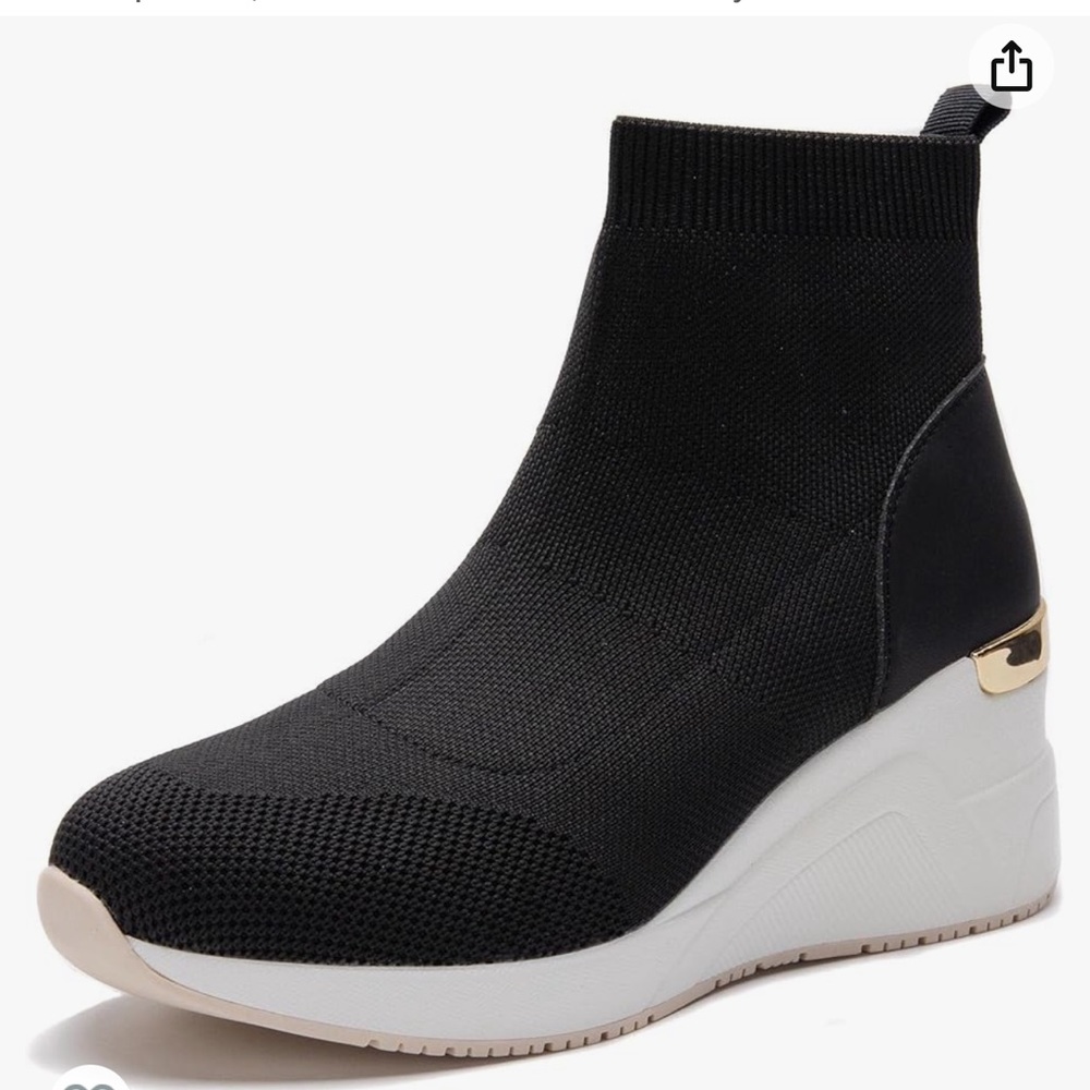 Womens socks wedges shoes